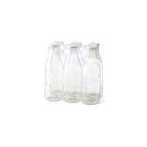 Frischeflasche 1 L X6 – Verschluss Bis 48 Mm (weiß) – Le Parfait – Transparentes Glas