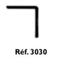 L-profile 3030 Prunier - 30x30 Mm X 2,6 M - Bianco - Lbp3030