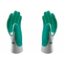 SHOWA Schutzhandschuhe – Größe 9/L – Gummi, Baumwolle, Polyester – EN 420, EN 388:2016, EN 1149-5 – Schwerlast, atmungsaktiv, geruchsabweisend