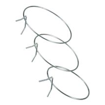 Verzinkter Wandtopfhalter 14 cm – 14 cm – 22 cm – verzinkter Stahl