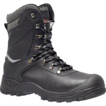 Stivali di Sicurezza Invernali S3 SRC CI – 4018623939702 – Nero – Tappo in Acciaio, Suola Antiscivolo, Pelle di Manzo