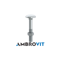 Bulloneria Del Toce – Vite T.T. con dado zincato 6x45 mm – Acciaio zincato 4.8 – Confezione da 200 pezzi
