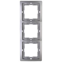 Kopp - Abdeckrahmen 3-fach Venedig, Platin, 400343064