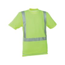Watex Warn-T-Shirt leuchtgelb 2XL – 55 % Baumwolle, 45 % Polyester – UV-Schutzfaktor: 50+ – EN ISO 20471:2013 Klasse 2