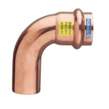 Curva 90° Maschio-femmina Ø22 Rame Pressfitting Certificato Acqua E Gas