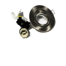 Sysled - Enchufe Led Gu10 Blanco O De Metal Cepillado Color Del Soporte: Metal Cepillado
