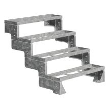 Dolle Außentreppe Gardentop 72-88cm Geschosshöhe Mit Einlegerahmen 80cm Breit Ohne Geländer