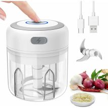 Mini Mixer Blender Elektrischer Zerkleinerer Kleiner Mixer Knoblauchpresse Zerkleinerer Gemüsezerkleinerer Zwiebel-knoblauchschneider, 