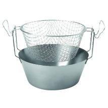 Artame Heißluftfritteuse 24 cm – Edelstahl 18/10 – 2,8 l – spülmaschinenfest