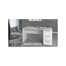 Kit Scrivania Stylus C/cassettiera 138x60x74 B.co Lac. Fores Habitat 1 Pz