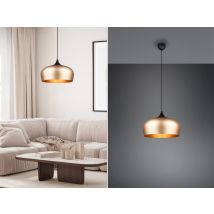 Trio - Pendelleuchte Chiron 1-flammig Mit Lampenschirm Messing, Ø 45cm