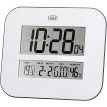 Trevi Digitaler Wecker Weiß – Kalender – Thermometer – 270mm Breite – 235mm Höhe – 30mm Tiefe