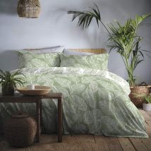 Fusion - Matteo - Set Copripiumino, Facile Da Pulire, Per Letto Singolo, Colore Verde