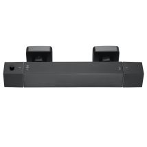 Auralum Negro Grifo Mezclador Termostático Para Ducha, Válvula Mezcladora Con Botón De Seguridad De 38 °c, Mezclador De Agua Fría Y Caliente, Control 