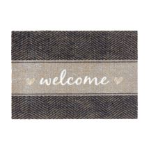 Paillasson Extérieur Et Intérieur - 50 X 70 Cm Chevron Welcome Home
