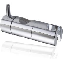 Soekavia - Shower Head Holder, Suction Cup Handheld Shower Hook, Shower Head Wall Mount, Universal Replaceable Shower Slide Rail (25mm, Silver)