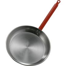 Padella Liscia Lucidata In Ferro Spazzolato Per Cucina Con Manico Ideale 24 Cm