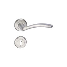 Pomo de puerta WC Phedra – Acabado matacromado – Diámetro roseta 50 mm – Grosor puerta 38-43 mm