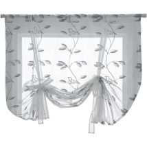 Eco-friendly Window Curtains, Pure Color Plant Voile Curtains, Solid Color, 100 X 120 Cm