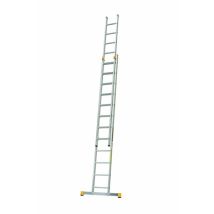 Leiter Experten - Scala A Pioli In Alluminio Per Vano Scala - Altezza Raggiungibile : 7.01m - Lunghezza Chiusa : 4.11m - 8214/060