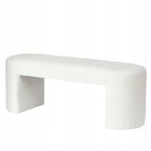 Panchina Boltze Solin Velours Bianco 118 Cm