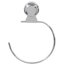 Toallero con ventosa de metal cromado – Diseño moderno y elegante – Capacidad máxima 4 kg – Resistente y anticorrosivo