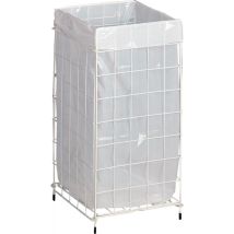 Carrello Lino Bianco Tovagliolo – Cestino per asciugamani in rete metallica rivestita in plastica – 5027375006760