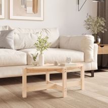 The Living Store - Couchtisch Kaffeetisch Wohnzimmertisch 87x48x35 Cm Massivholz Kiefer Tjhzs918541 Bonnevie