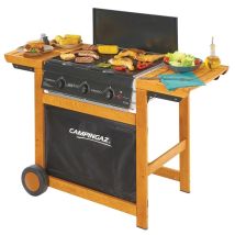 Dulgas Adelaide Gasgrill – 3 Brenner – Gusseisenplatte 30x46 cm – Piezozündung – 14 kW – Abmessungen 128x59x88 cm