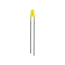 Kingbright Led, L-1154yd, Jaune, 3 Mm (t-1), 588 Nm, 15 Mcd, 60°, Rond