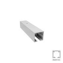 Guia Star Alu.lacado Negro Mate 2mts - Star - Sistema De Perfil Visto Para Puertas Correderas De 50 A 90 Kg.
