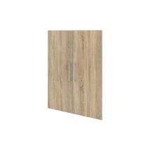 Kit de puertas Prima 84xH105 cm - Aglomerado melaminado - Color blanco/nogal