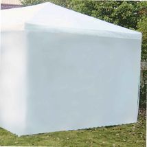 Parete Laterale Tenda Bianca 2,90m x H 1,90m – Polietilene – Accessorio per Gazebo – KEYNICE