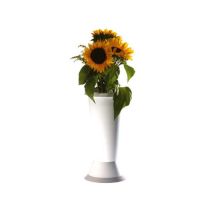Vaso Fiori Jolly Base Bianco Cm 18 H 45 Erba