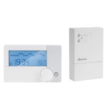 Freetime EVO RADIO – Wochen-/Tages-Chronothermostat + Funkempfänger DRR01M – Heizen-Kühlen – Drahtlose Kommunikation