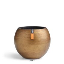 Joli Pot Rétro Forme Boule Doré En Matières Synthétiques H 15 X D 18 Cm Doré - Dimhaut: H 15 Cm - Couleur: Doré
