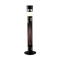 Außenstrahler 1500W mit Lautsprecher und LED-Licht – IP55 – für Terrasse und Garten – 28x28x110 cm – 5,6 kg