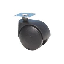 Rotella Twiny D. 40 Mm Con Piastra Girevole, Altezza 56 Mm
