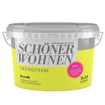 Schöner Wohnen – Wandfarbe matt – 2,5L – hochdeckend, scheuerbeständig, wasserdampfdurchlässig – ideal für Neu- und Renovierungsanstriche