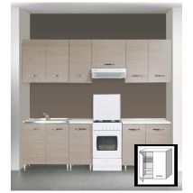 Kit Cucina Pensile Scolapiatti 2 Ante Cm. 80x30x72h Olmo
