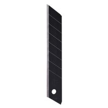 Cuchilla de repuesto NT Cutter 18 mm – 10 cuchillas – Acero carbono japonés – Cartucho negro