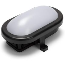 5.5w Schwarze Led-wandleuchte Ip54 Schnellanschluss 450 Lm 4000k Velamp Tartaruga