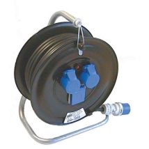 Fanton - Industrielle Elektrische Verlängerung Mit Kabelaufwicklung Mt.30 2 Steckdosen 16a+t - 220v