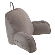 Maximex - Bequemes Rückenkissen Zum Sitzen Im Bett, Mit Tasche Für Handy, Fernbedienung