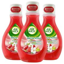 Duftkerze Air Wick 3er Set Aktive Docht Himbeerduft