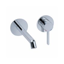 Mitigeur De Lavabo Mural Monocommande Chromé Avec Corps Intégré Pollini Lumea Lt700251021 Chromé