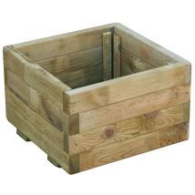 Lasa - Vase Fioriadea Dans Le Vase En Bois Imprégné Autocllare 40x40xh26 Cm