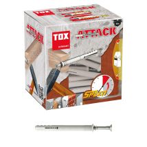 Taco clavo Attack 8x140 mm – 50 unidades – PA – Profundidad de anclaje 40 mm