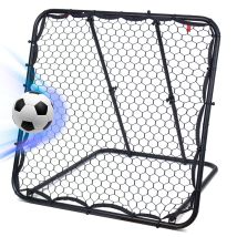 Leogreen - Rebounder Für Fußball, Fußball Rebounder Kinder Und Jugendlich, Teleskopische Stufenlose Einstellung Prellwand Fussball 124x124cm