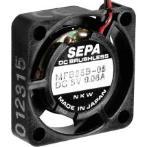 Sepa - Mfb25b12 Axiallüfter 12 V/dc 23 L/min (l X B X H) 25 X 25 X 6.5 Mm